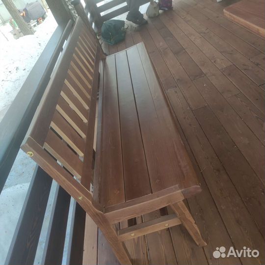 Скамейка со спинкой