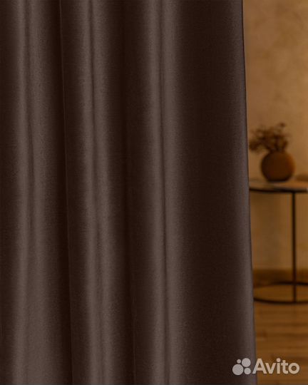 Шторы бархат Богема Шоколад