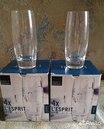 Два новых стеклянных набора с бокалами