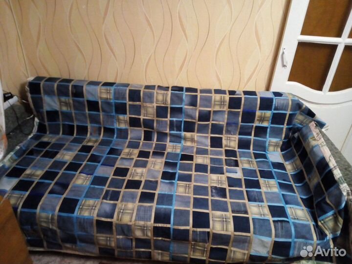 Покрывало двухспальное из джинсовой ткани