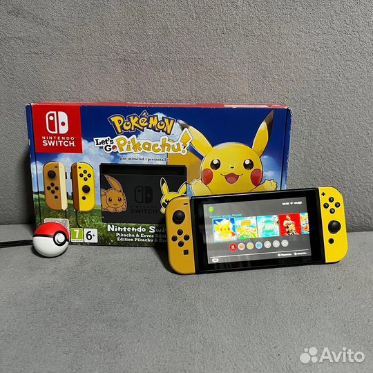 Nintendo Switch Pikachu Ed. (Чип, 128Gb)