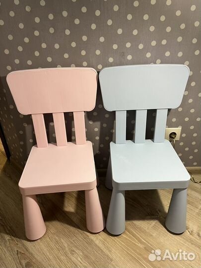 Детский стол и стулья IKEA