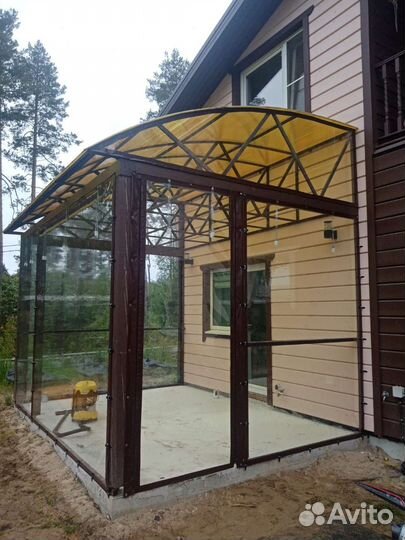 Мягкие окна на беседку, баню, террасу