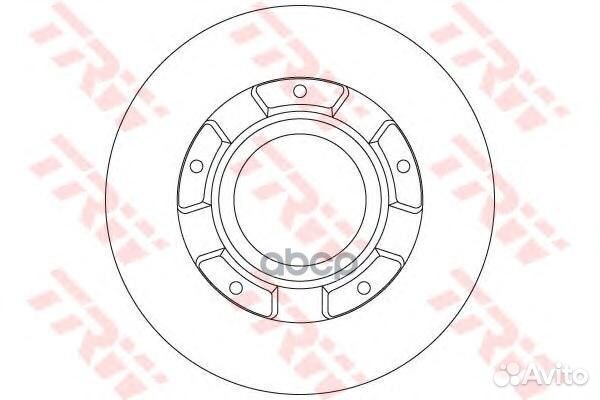 Диск тормозной зад DF6510S TRW