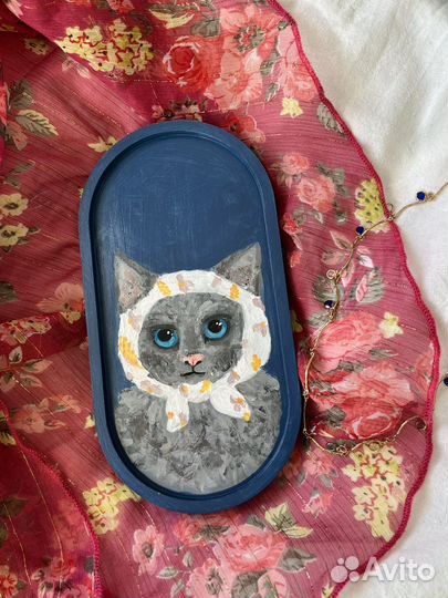 Поднос из гипса