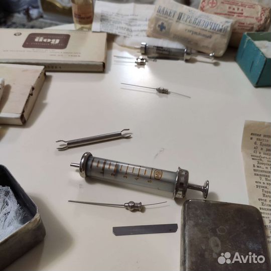 Шприц стеклянный СССР