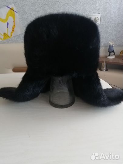 Мужская норковая ушанка