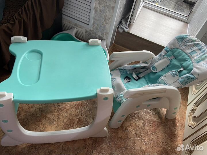 Стульчик для кормления babyton 2 в 1 трансформер