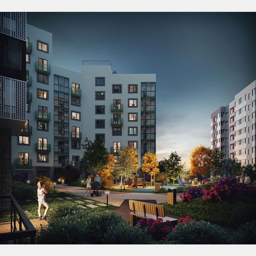 2-к. квартира, 56,2 м², 6/10 эт.