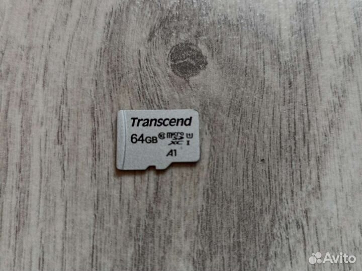 Карта памяти MicroSD 64gb Trancend