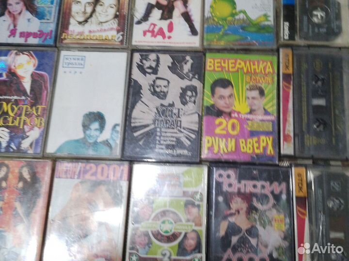 Аудиокассеты бу 16 шт разные