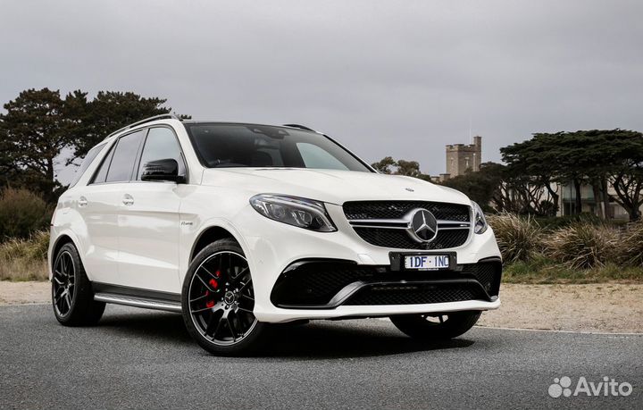 Коврики салона кожаные с ворсом Mercedes GLE X166