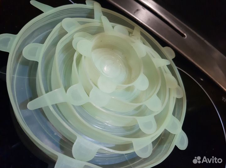 Силиконовая крышка для посуды универсальная