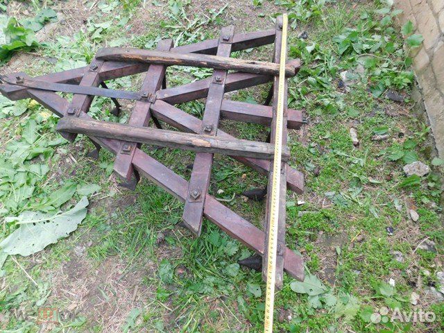 Старинная, редкая, конская борона