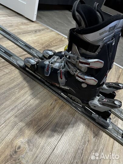 Горные лыжи elan + Горнолыжные ботинки Salomon