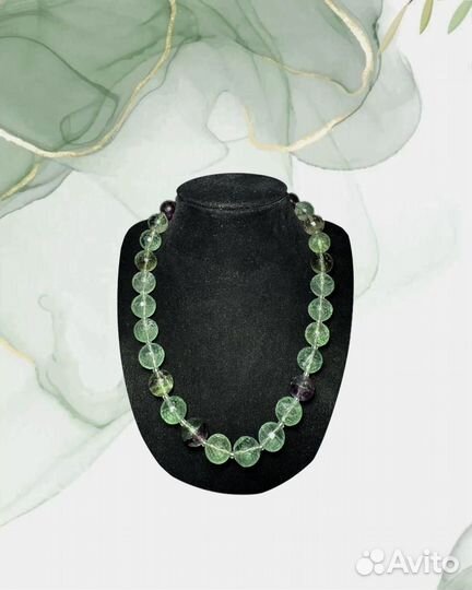 Флюорит бусы