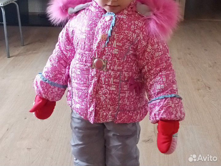 Зимний костюм для девочки 92 98