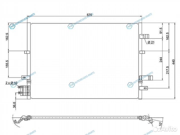 ST-FD29-394-A0 Радиатор кондиционера ford mondeo 0