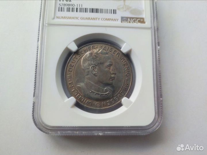 3 марки 1913 Пруссия Пробные Очень редкие NGC PF 6