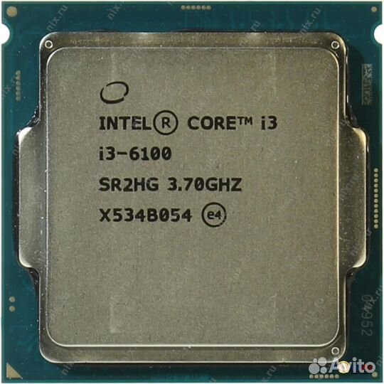 Intel Core i3 6100 1151 v1