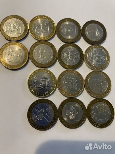 Юбилейные монеты биметалл 10 рублей обмен продажа