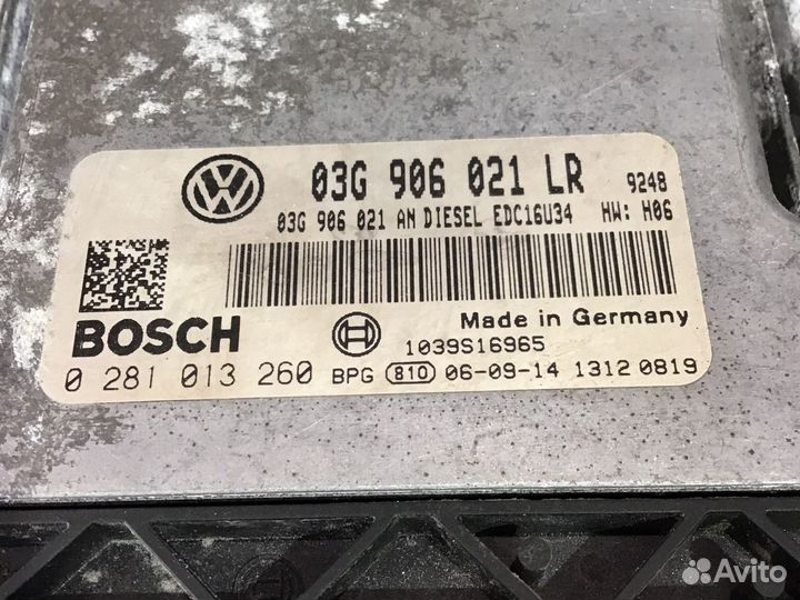 Блок управления двигателем 1.9 TDI BXE 2005 - 2010