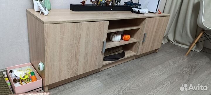 Тумба под телевизор напольная 160см дуб сонома