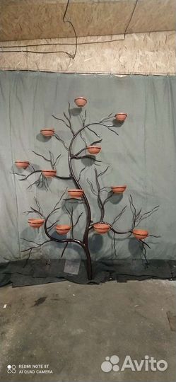 Стойка для цветов настенная