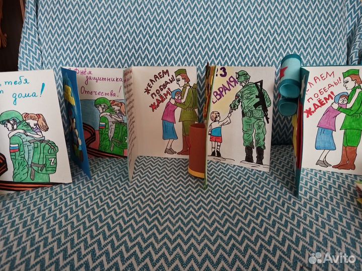 Открытки на 23 февраля солдатам