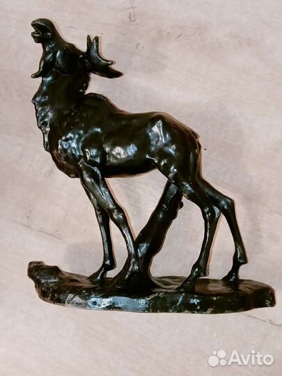 Статуэтка Лось (чугунная) 1958г