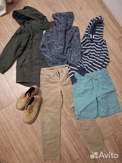Вещи для мальчика пакетом на рост 116, 122, 128