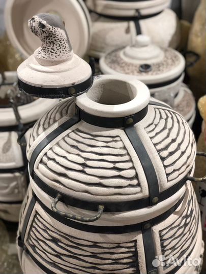 Тандыр Барс с откидной крышкой и подставкой