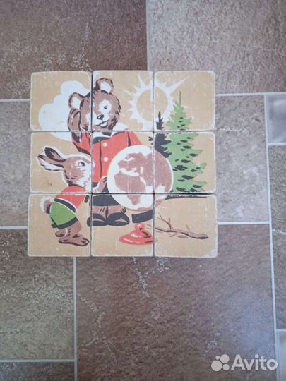 Кубики деревянные СССР