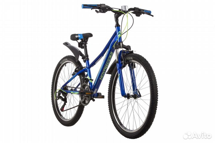 Подростковый велосипед Novatrack Valiant 24, синий