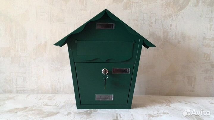 Почтовый ящик зеленый домик