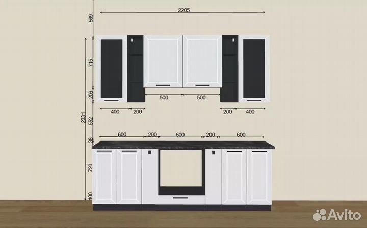 Кухня Глетчер-01