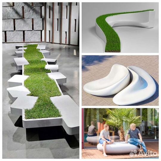 Кашпо. Клумбы. Лавки. Вазоны