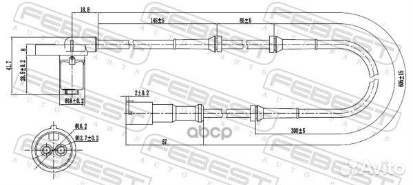 Датчик abs передний 24606006 Febest