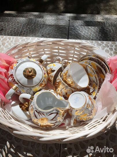 Кофейный сервиз фарфор лфз СССР