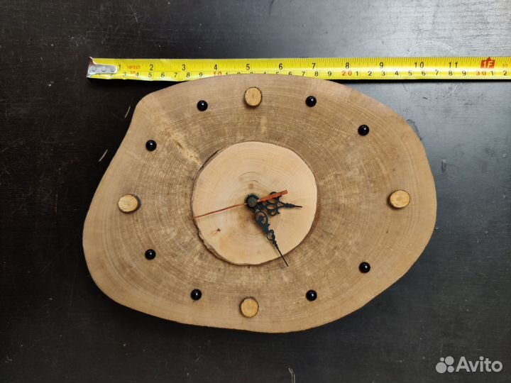 Часы из спила дерева