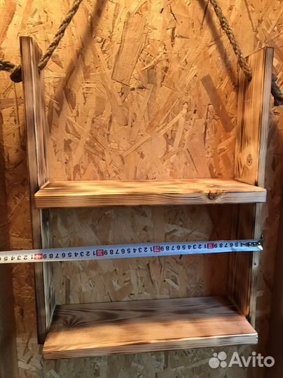 Полка деревянная настенная