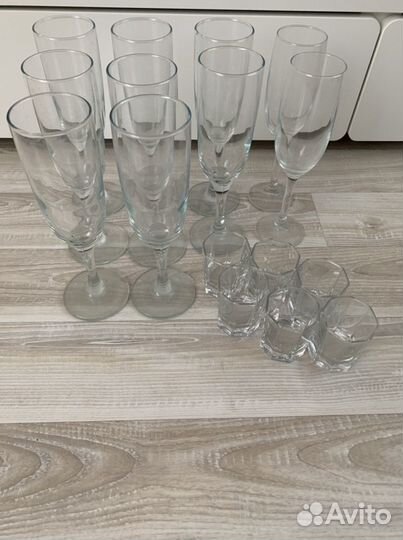 Бокалы, рюмки