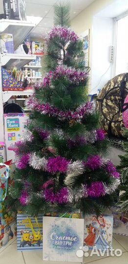 Сосна с напылением пышная 210см