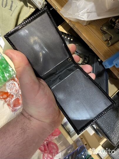 Обложка для удостоверения омон с гербом, черная