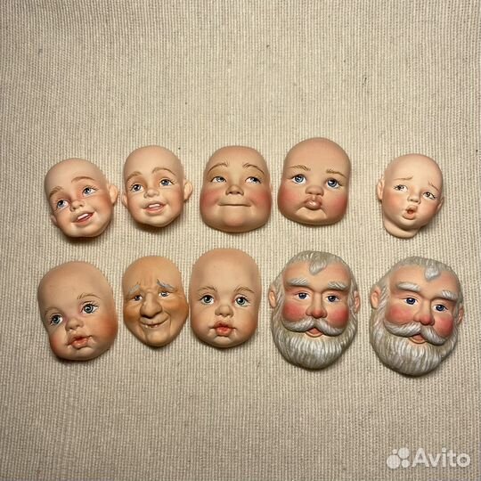 Лица для ватных игрушек