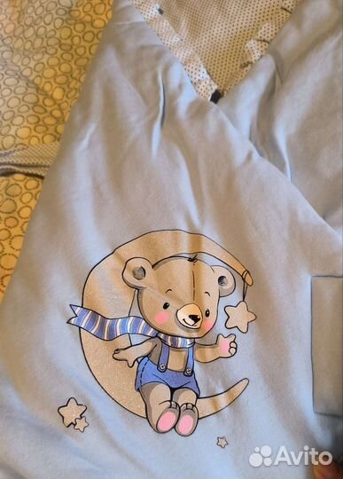 Конверт/ одеяло на выписку для новорожденного