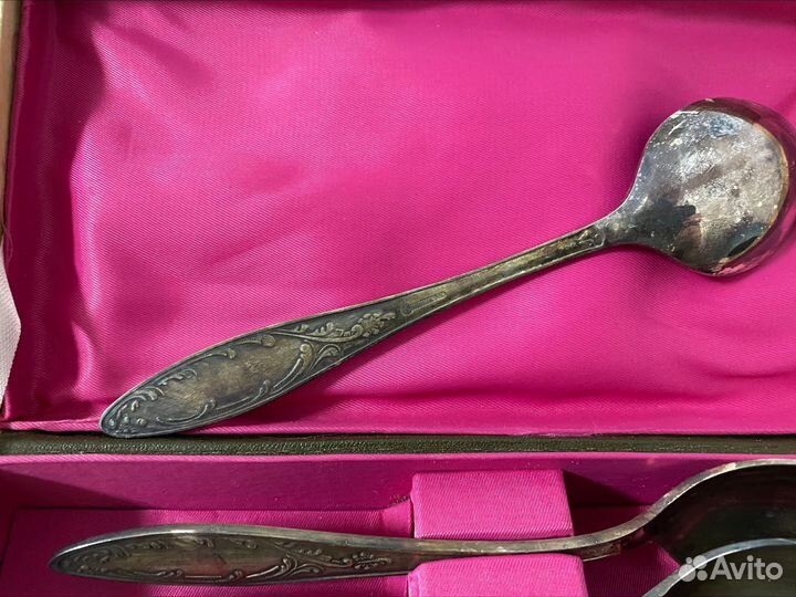 Ложки мельхиор «Пламя» СССР