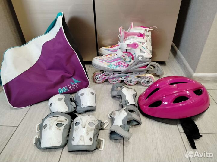 Роликовые коньки детские раздвижные