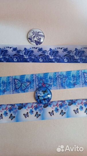 Лента в косу, бантики для косы, школа