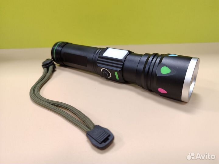 Мощный фонарь белый лазер 2000 метров